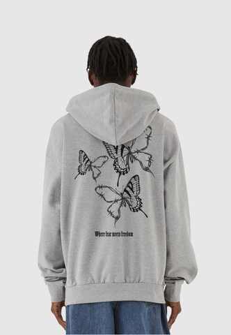 MJ Gonzales Sweatshirt 'Barbed Wings' in Grey: front