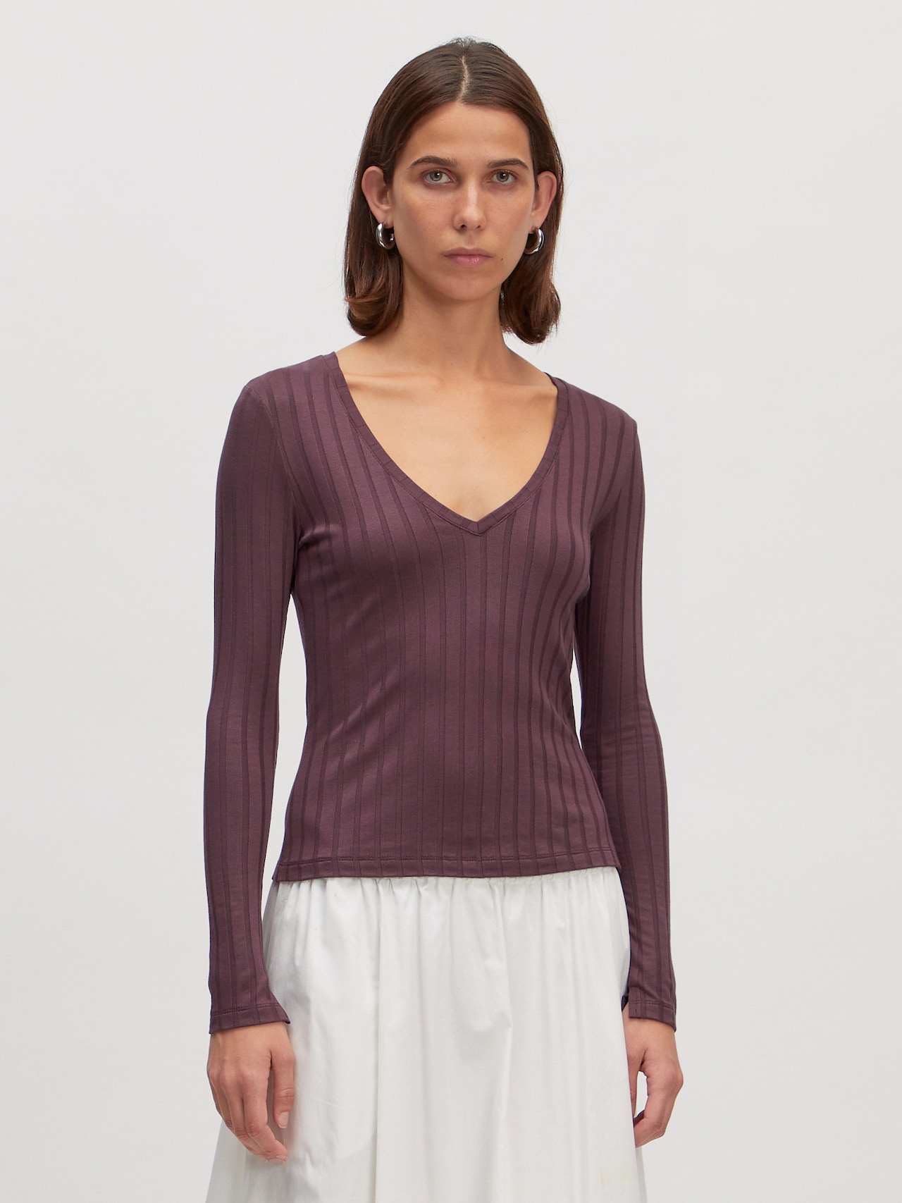 EDITED Camiseta 'Elin' borgoña