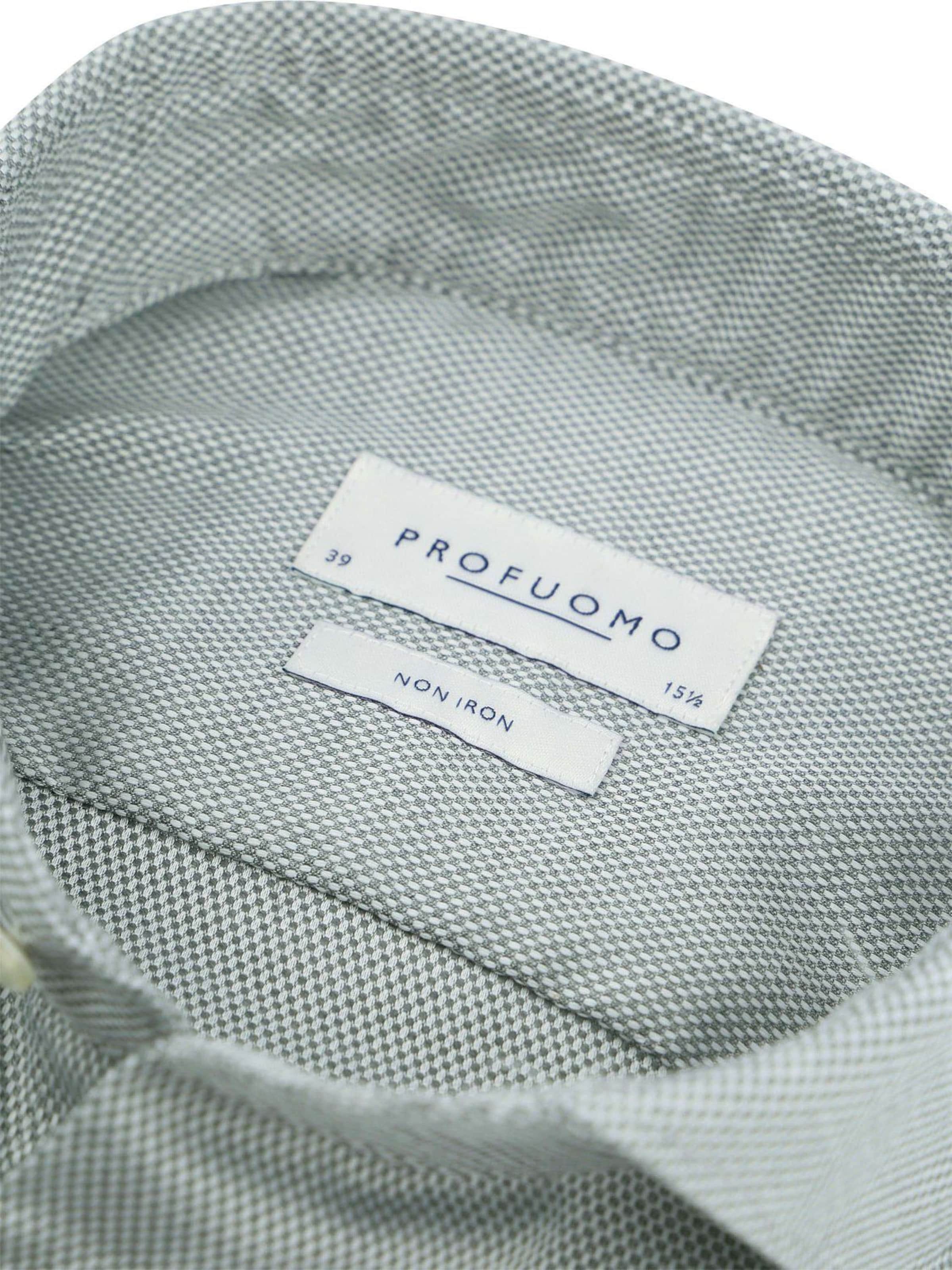 Profuomo Slim fit Button Up Shirt in Green