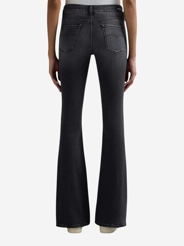 Wide leg Jeans 'FLARE REGULAR WAIST WA534 .000.51A 19C' di REPLAY in nero