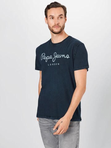 Pepe Jeans Shirt 'ESSENTIAL DENIM' in Blauw: voorkant