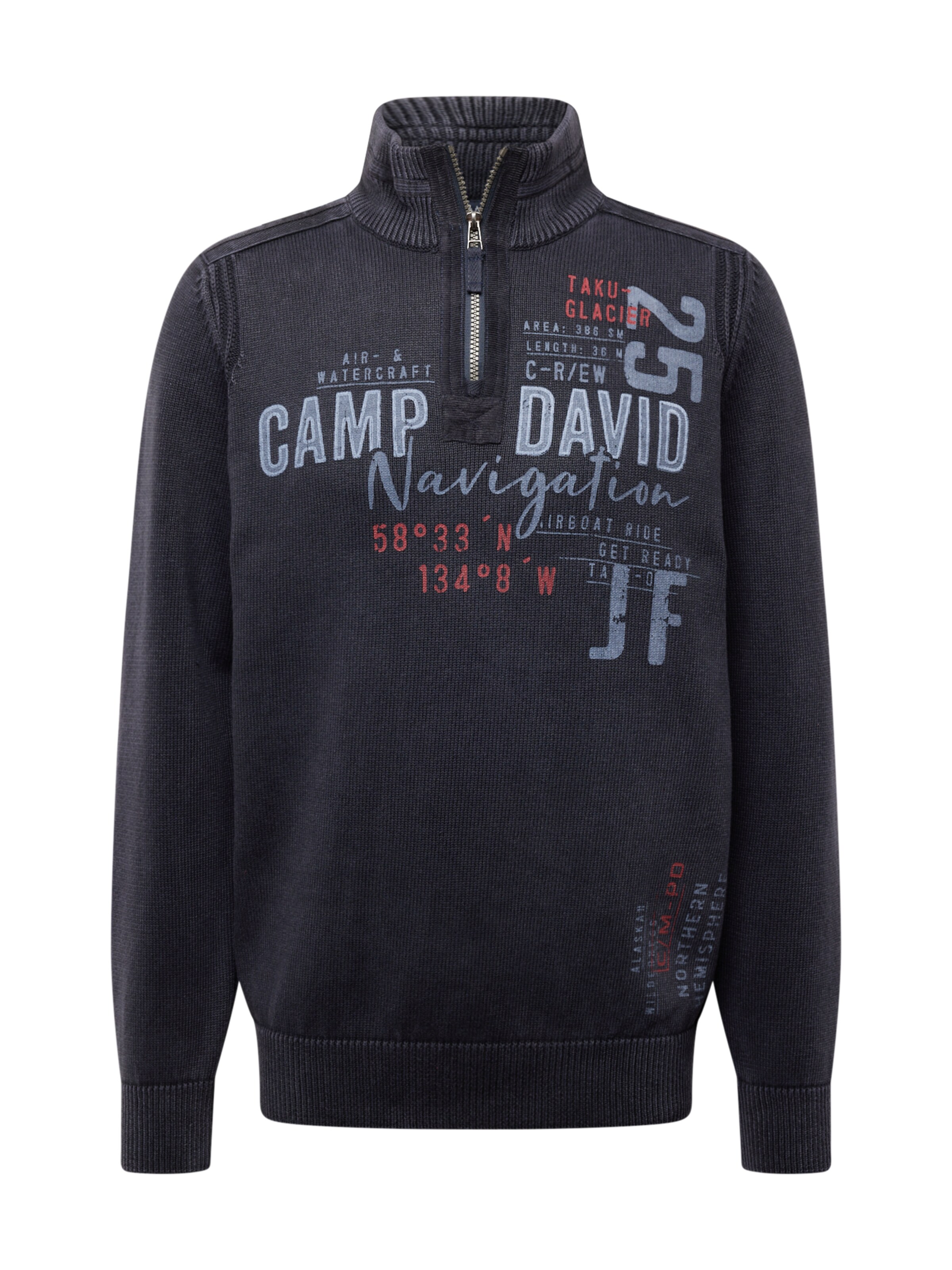 CAMP DAVID Sweater in Blue: front