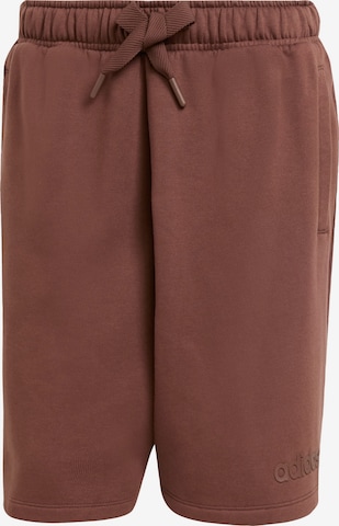 Wide Leg Pantalon 'Essentials' ADIDAS ORIGINALS en marron : devant