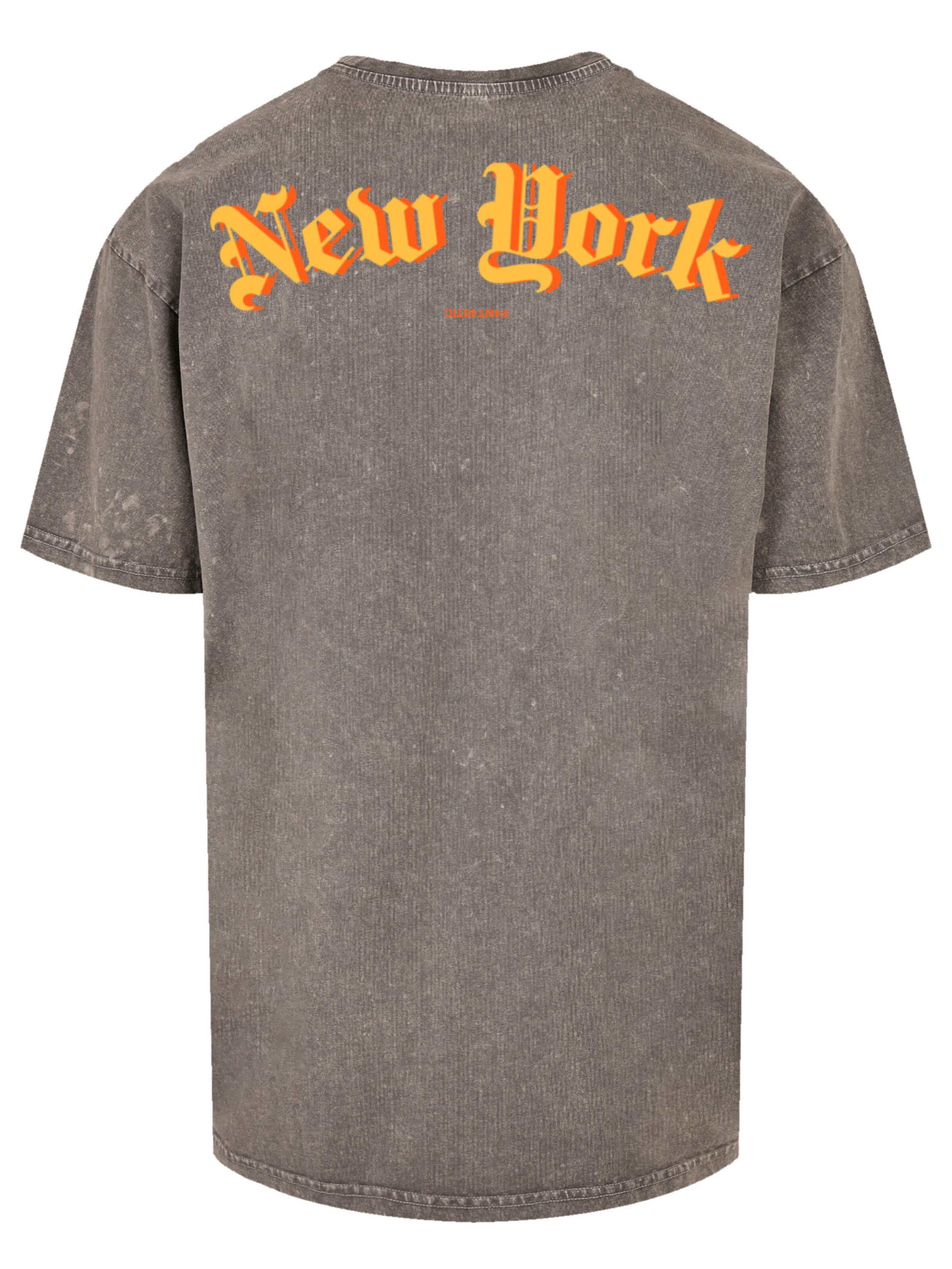T-Shirt 'New York' F4NT4STIC en gris