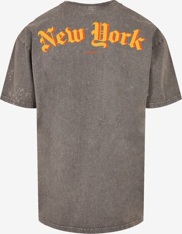 T-Shirt 'New York' F4NT4STIC en gris