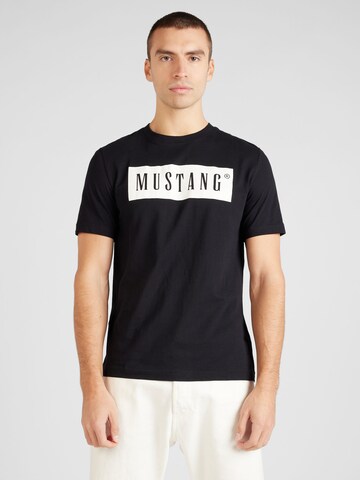 T-Shirt 'AUSTIN' MUSTANG en noir : devant