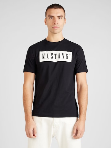 Maglietta 'AUSTIN' di MUSTANG in nero: frontale