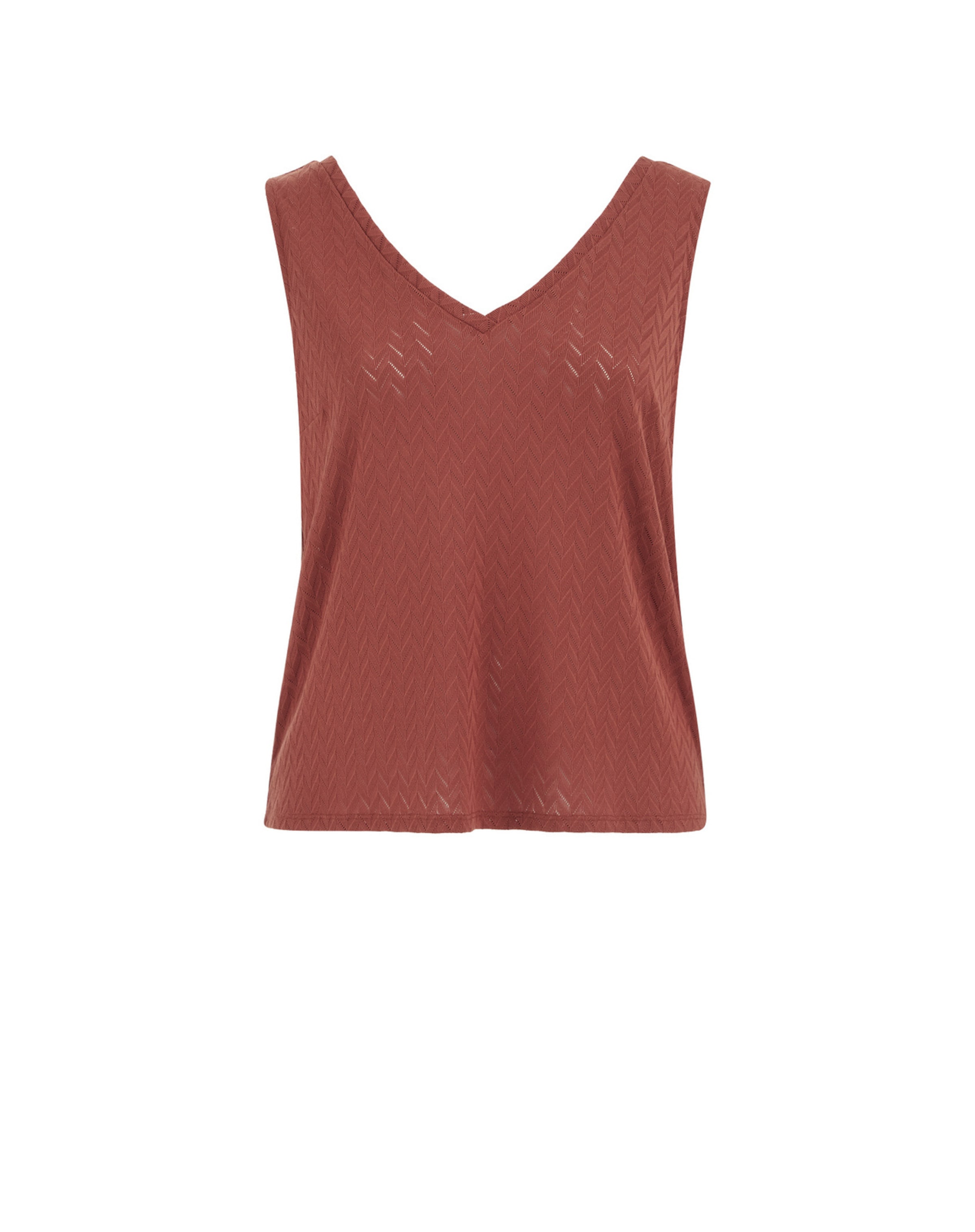 WE Fashion Топ в червено: отпред