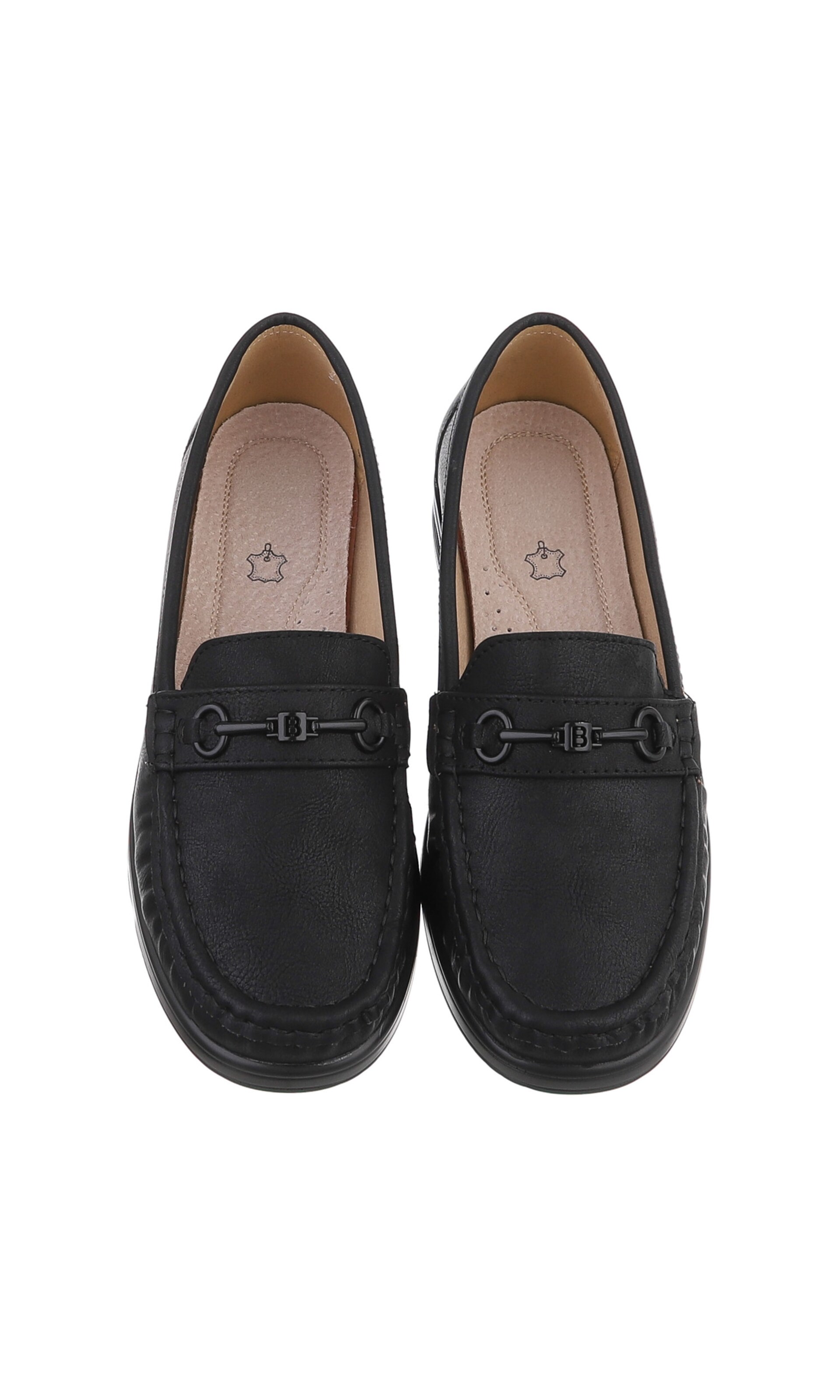 Ital-Design Moccasins in Black