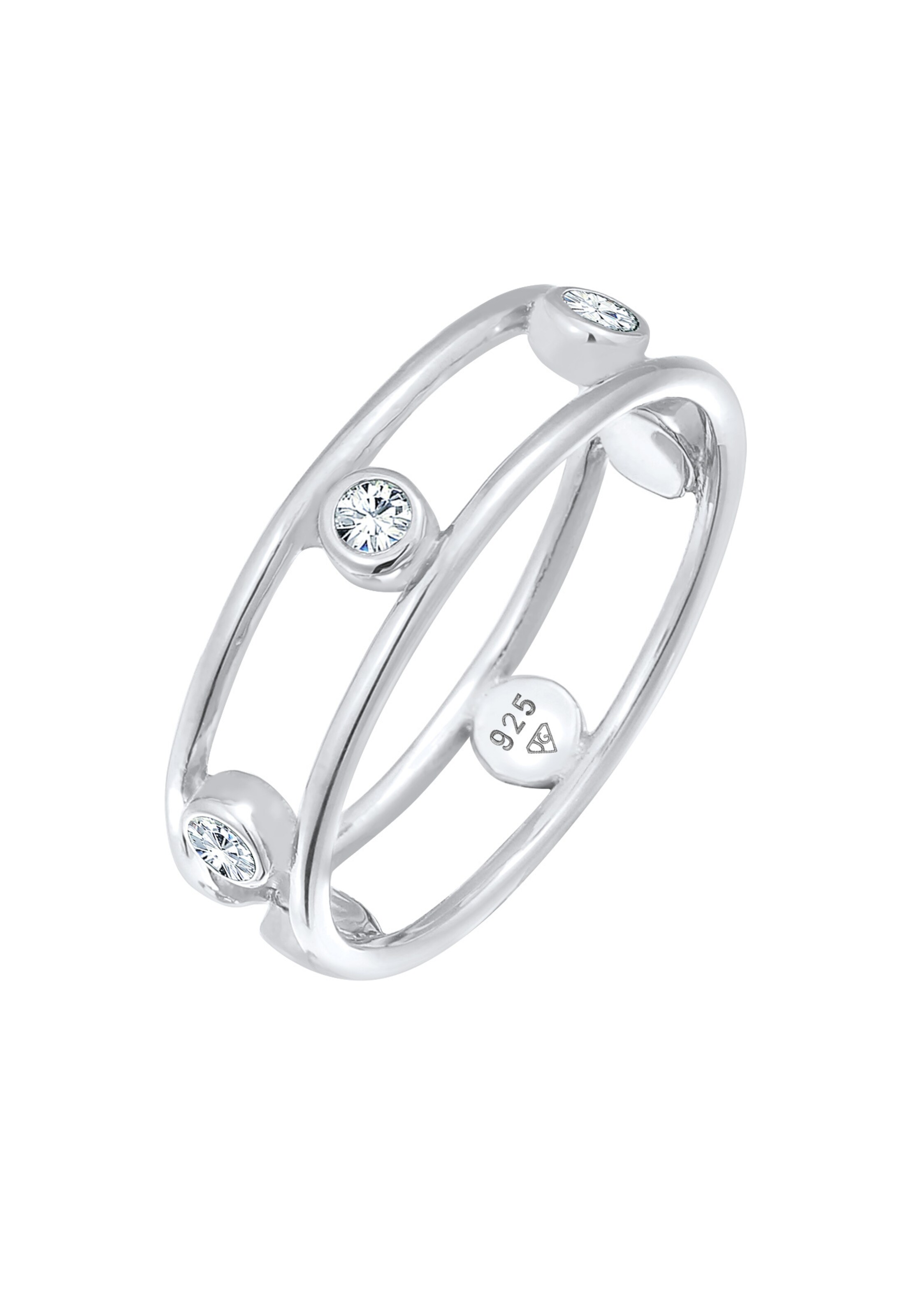 ELLI Ring in Zilver: voorkant