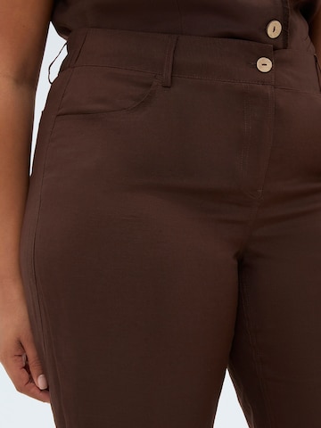 Wide Leg Pantalon Fiorella Rubino en marron
