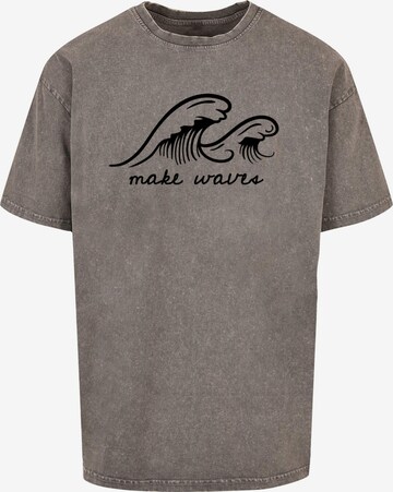Merchcode Shirt 'Summer - Make Waves' in Grey: front
