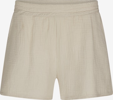 SASSYCLASSY Regular Trousers in Beige: front