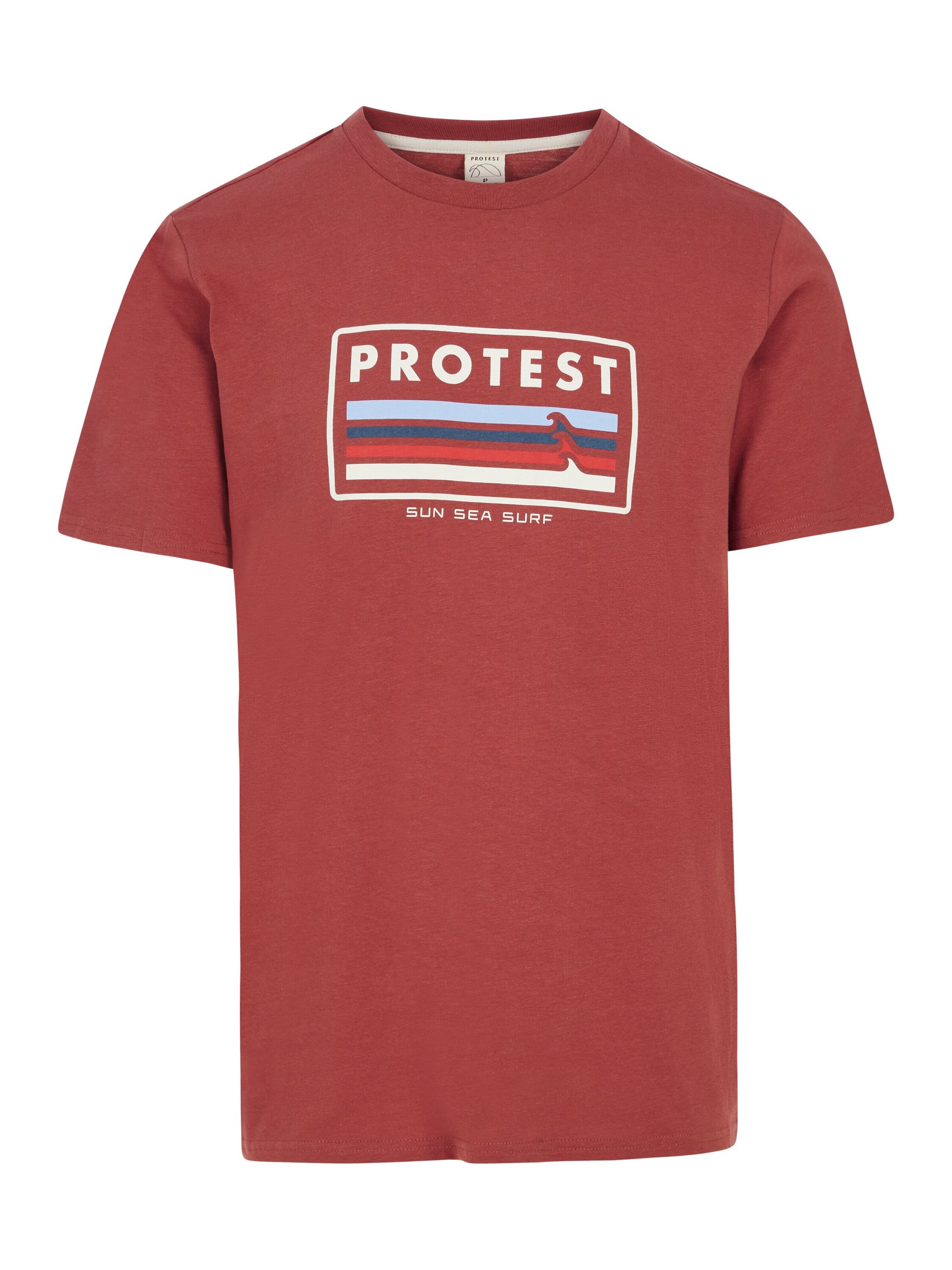 PROTEST Shirt 'PRTBarn' in Red: front