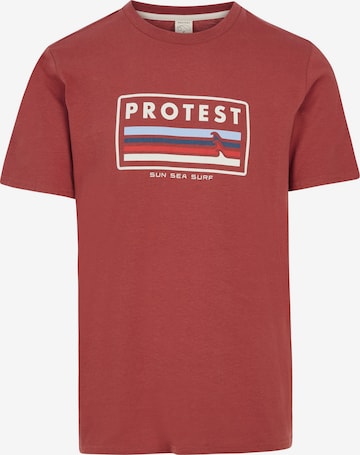 PROTEST Shirt 'PRTBarn' in Rot: Vorderseite