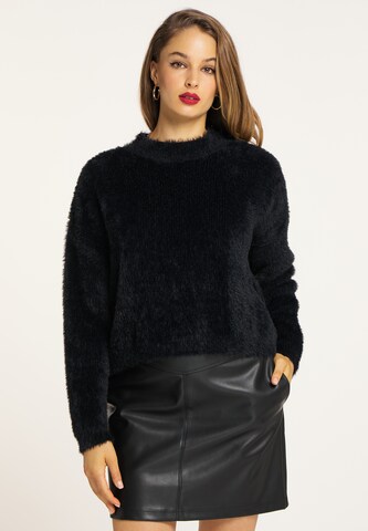 Pull-over faina en noir : devant