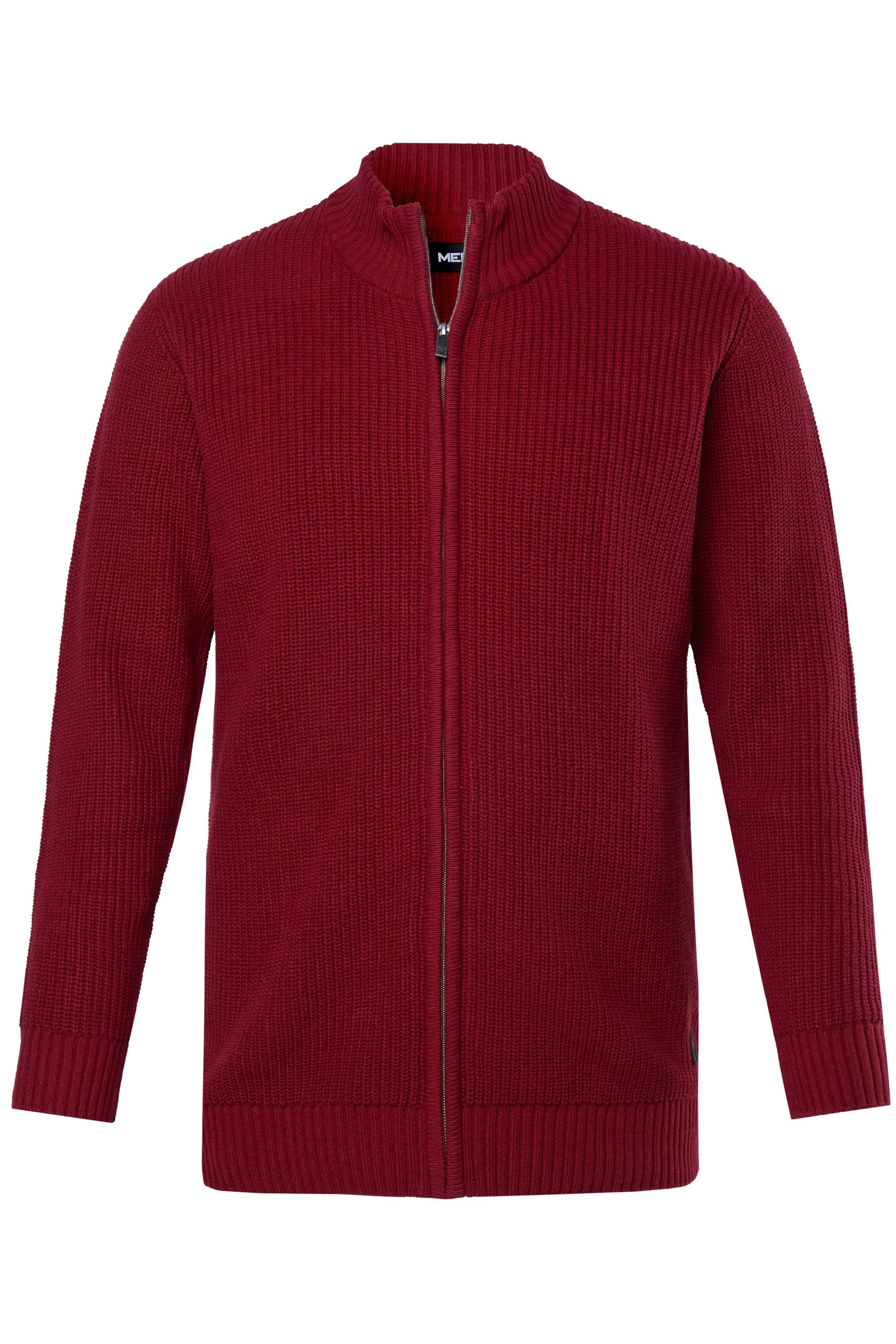 Men Plus Knit cardigan in Red: front