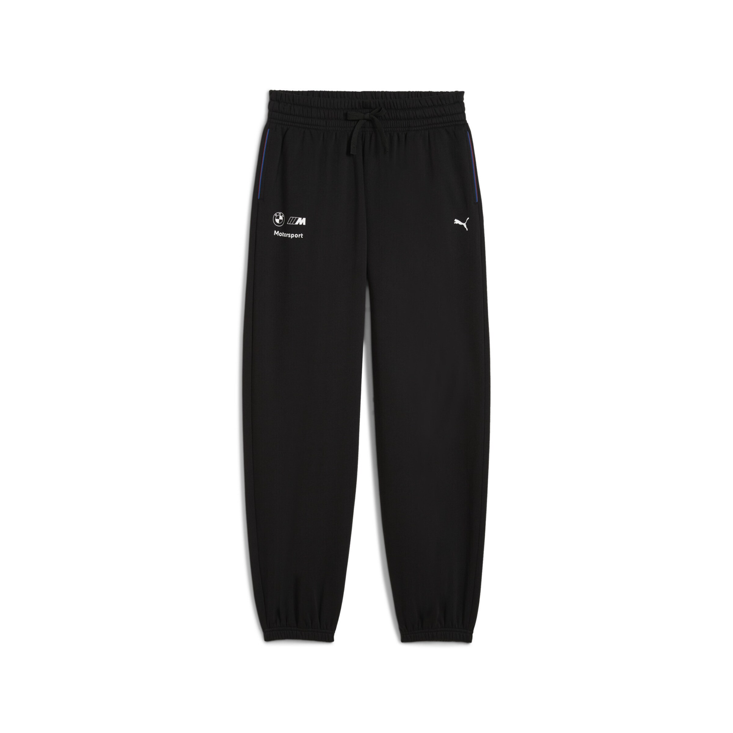 PUMA Loosefit Sportbroek 'BMW M Motorsport Essentials' in Zwart: voorkant
