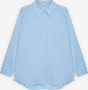 Fiorella Rubino - Blusa en azul: frente