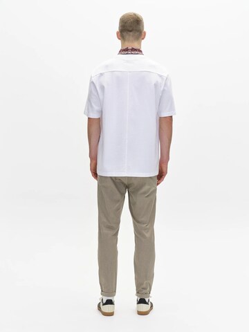 GABBA Tapered Lærredsbukser 'Pisa K3280 Dale' i beige