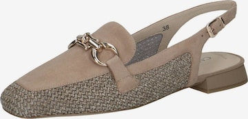 Escarpins à bride arrière CAPRICE en marron : devant