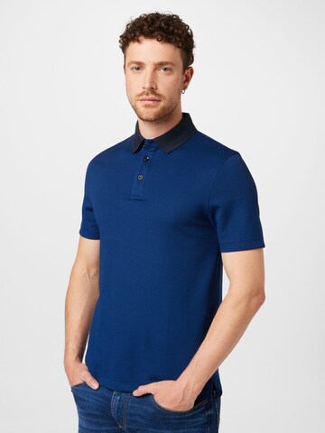 BOSS Black Тениска 'Pitton' в синьо: отпред