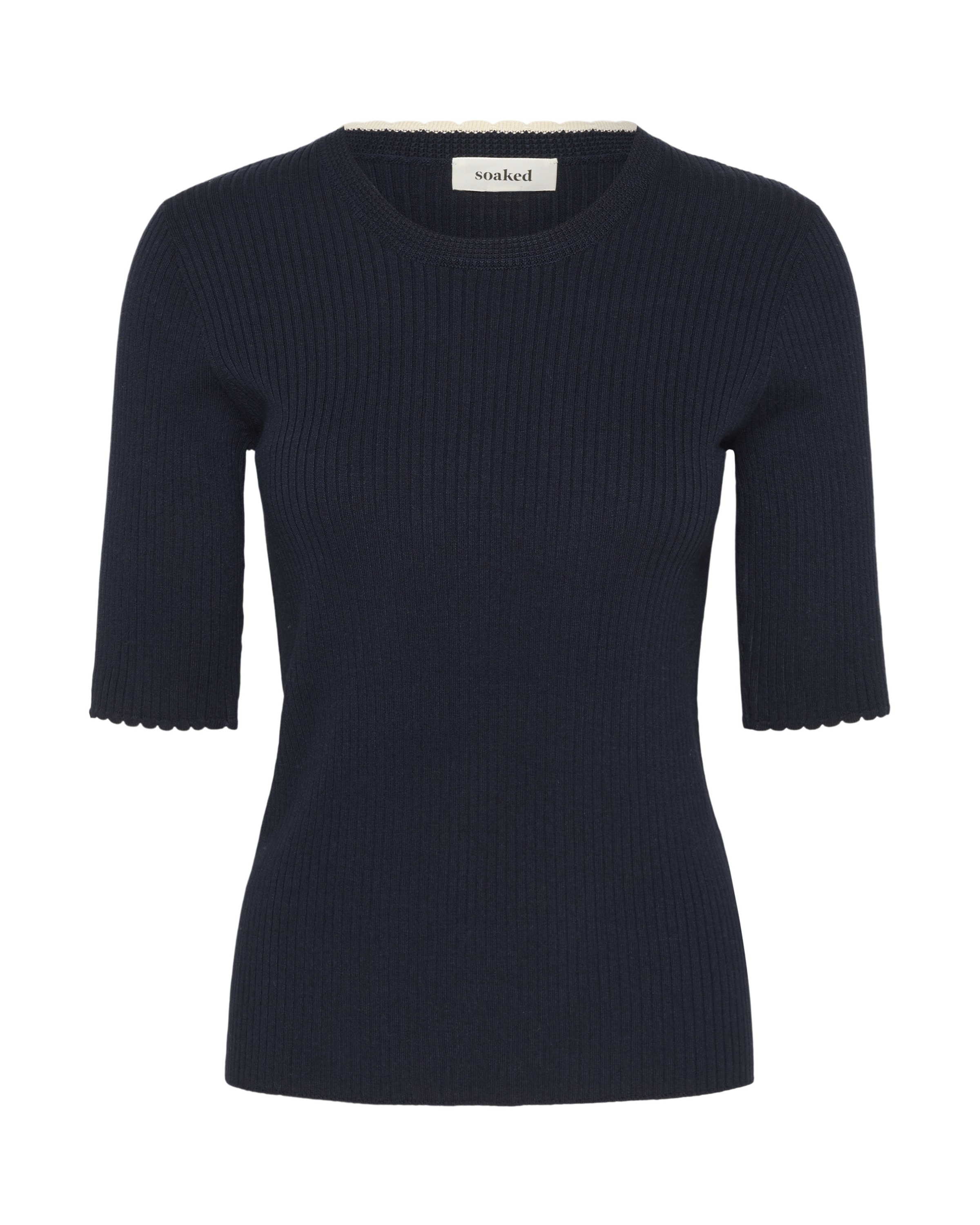 SOAKED IN LUXURY Sweater 'SLLysandra' in Blue: front