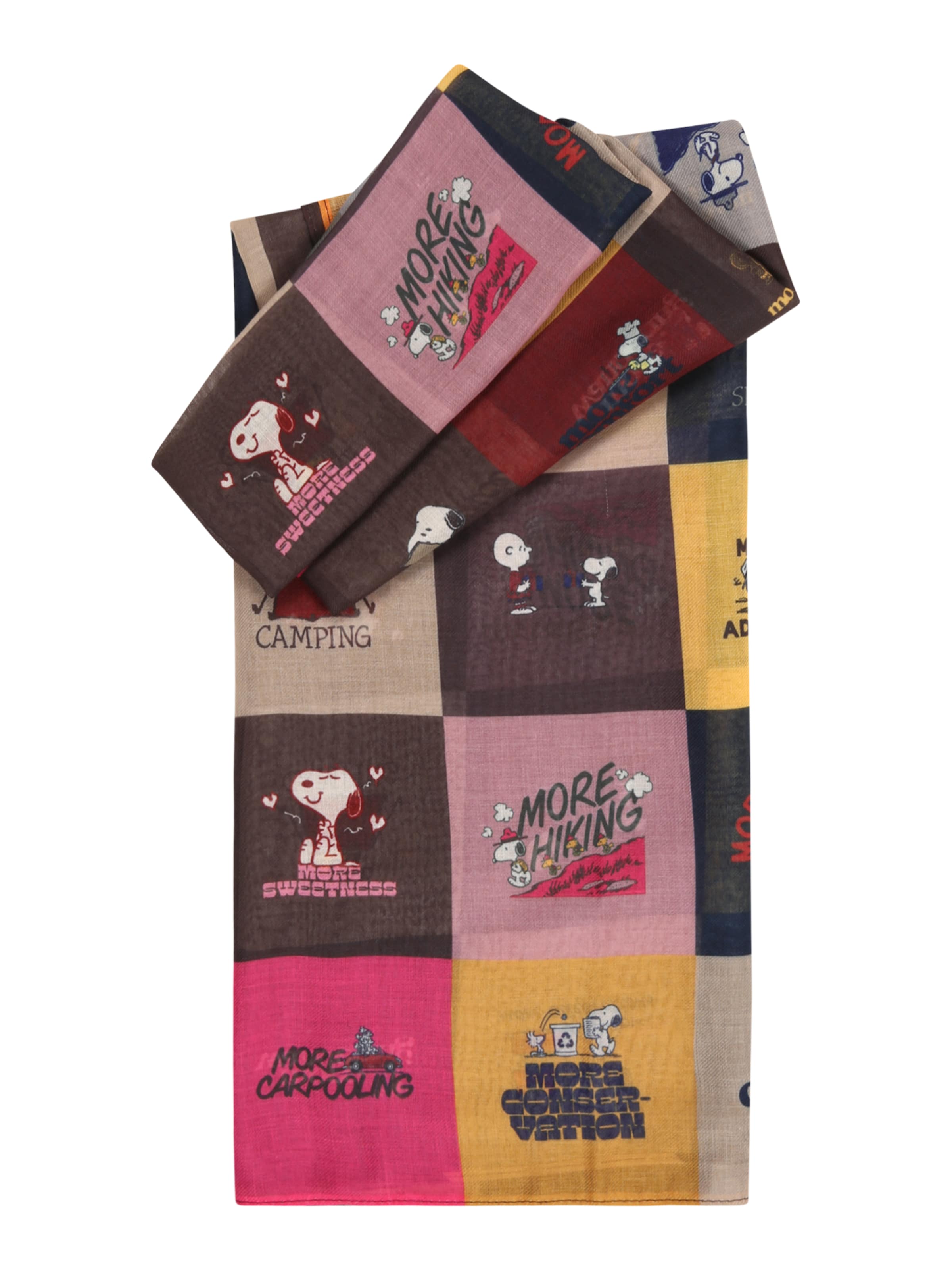 CODELLO Szalik 'Peanuts' w kolorze brązowy: przód