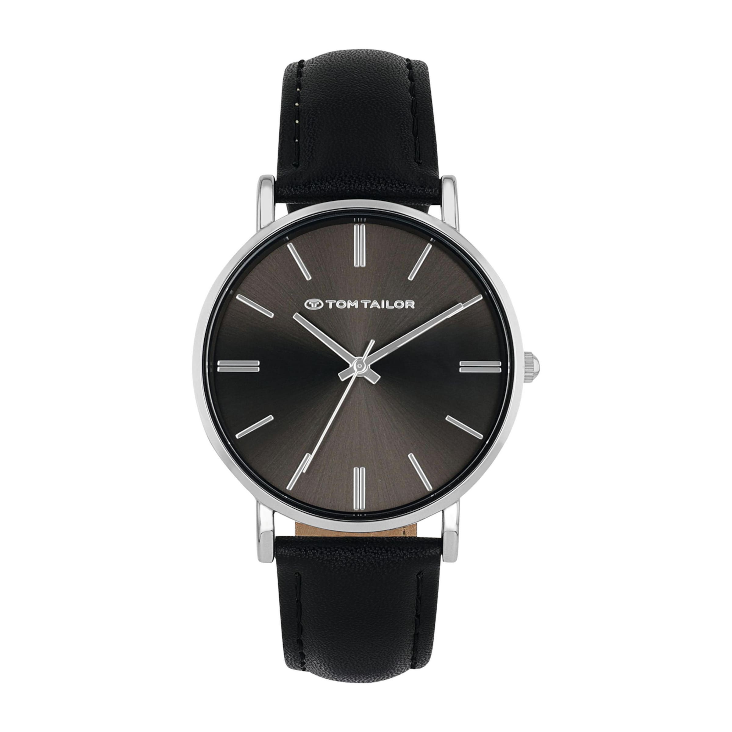 TOM TAILOR Analog Watch in Black: front