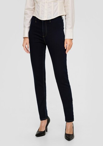 QS Skinny Jeans 'Sadie' in Zwart: voorkant