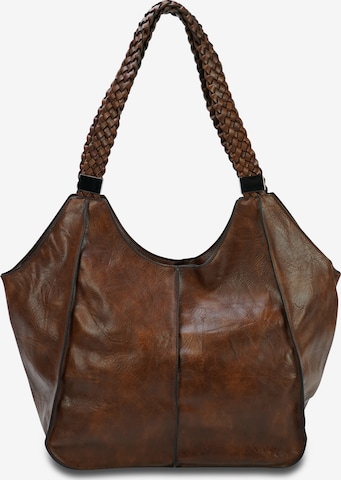 HARPA Handbag in Brown: front