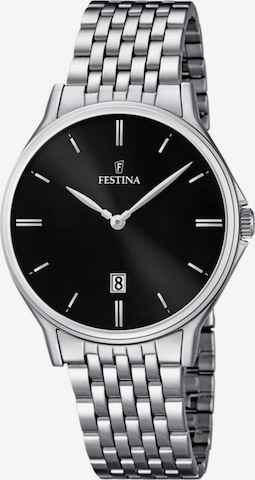 FESTINA Analoguhr in Schwarz: Vorderseite
