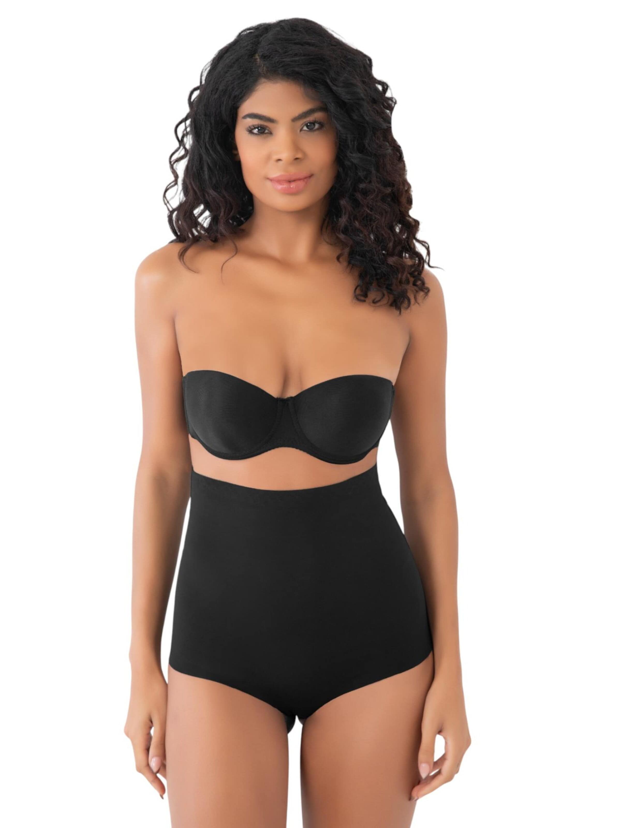 Slip scultant 'LaserElegance' fashionshowcase en noir : devant
