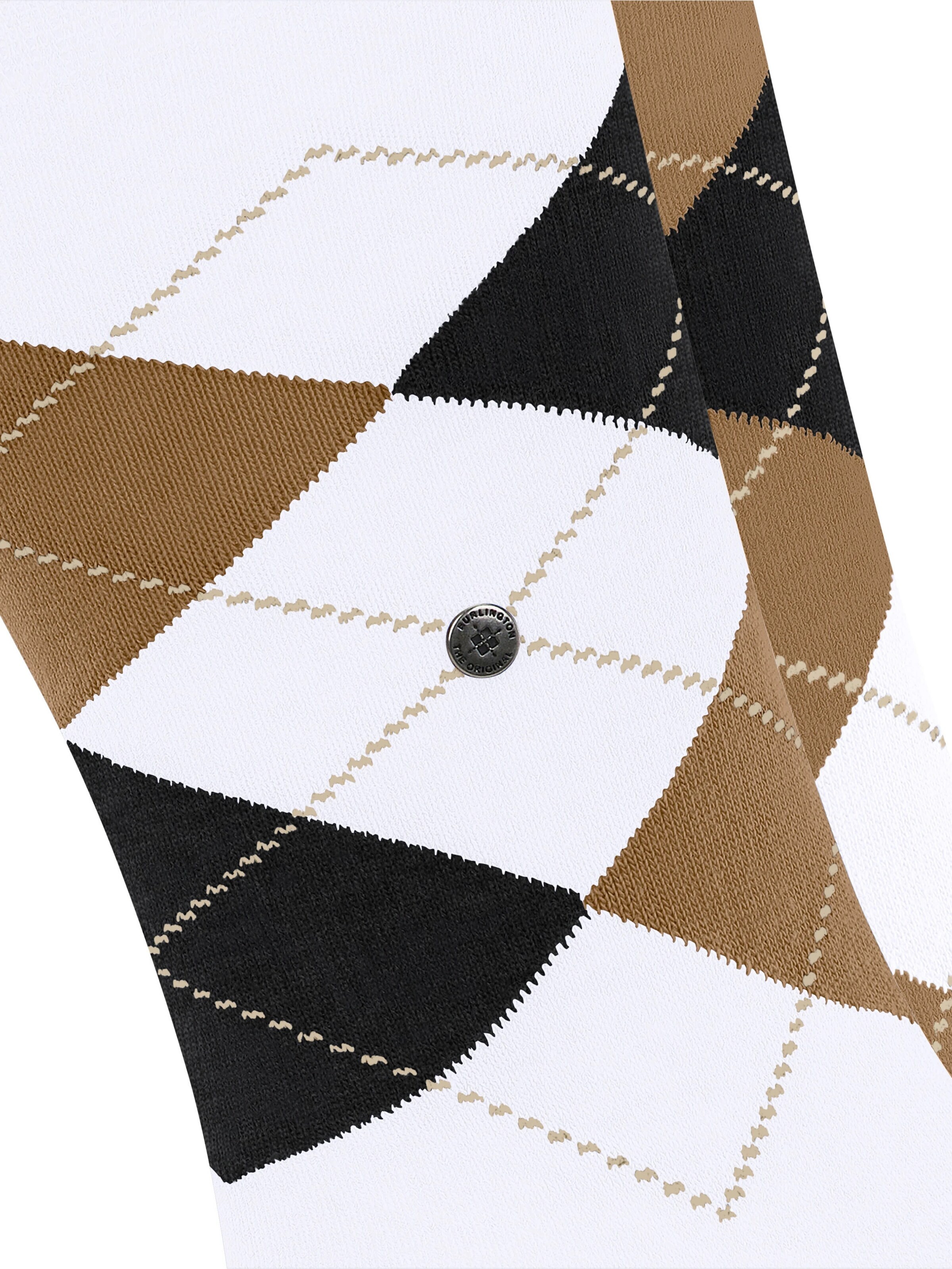 BURLINGTON Socks 'Everyday Argyle' in White