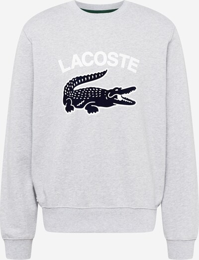 LACOSTE Sweatshirt in de kleur Lichtgrijs / Zwart / Wit, Productweergave