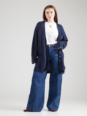 mėlyna Tommy Hilfiger Curve Laisvas kardiganas
