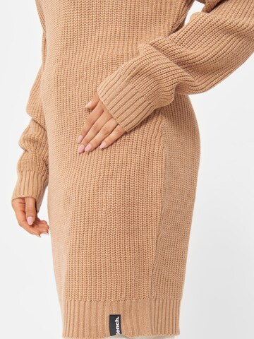 BENCH Knitted dress in Brown