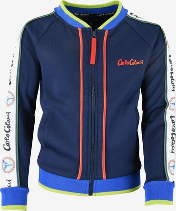 Carlo Colucci Sweatjacke 'Carrado' in Blau: predná strana