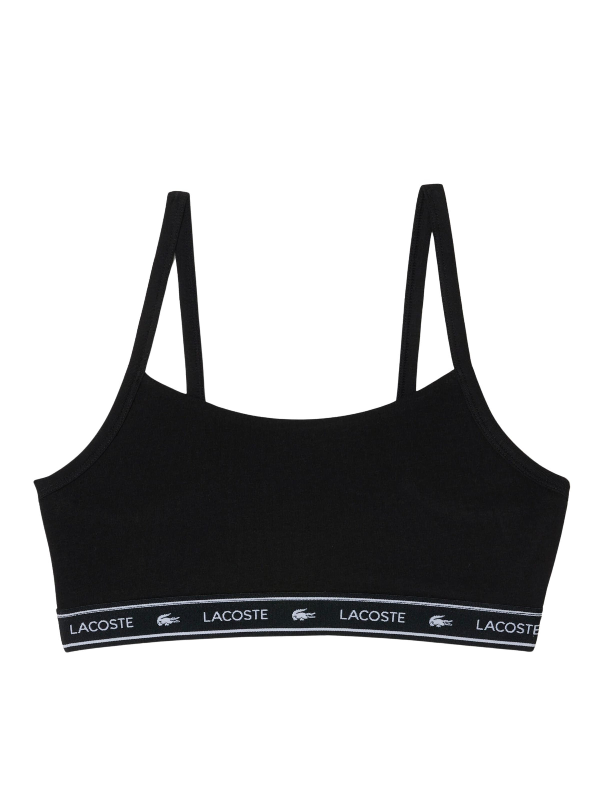 LACOSTE Bandeau Nedrček | črna barva: sprednja stran