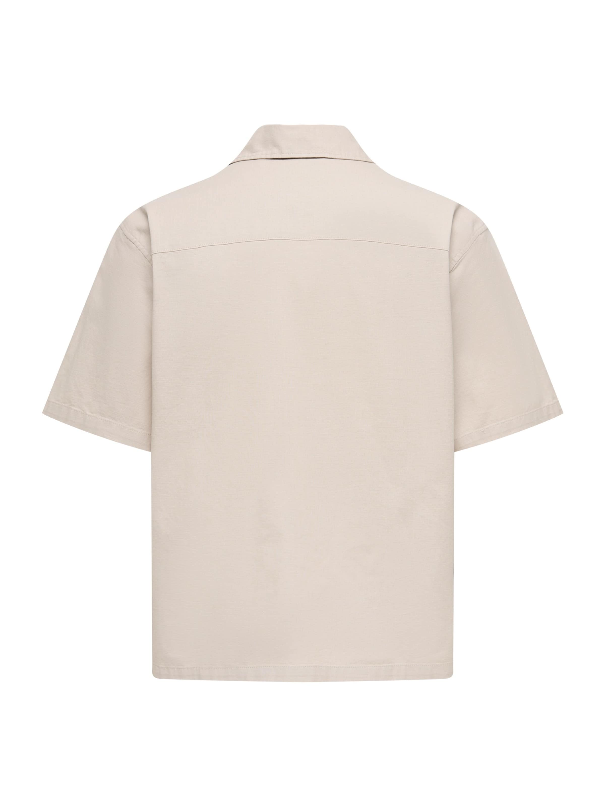 Only & Sons Comfort fit Button Up Shirt 'ONSREID' in Grey