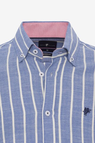 DENIM CULTURE Regular fit Button Up Shirt 'ELDIN' in Blue