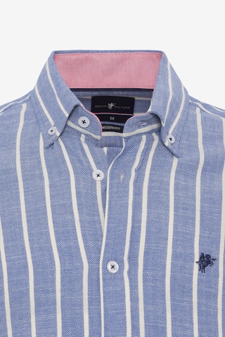 DENIM CULTURE Regular fit Button Up Shirt 'ELDIN' in Blue