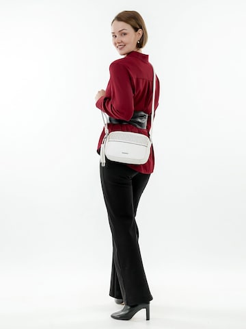 Emily & Noah Shoulder Bag ' E&N Brigitte ' in White: front