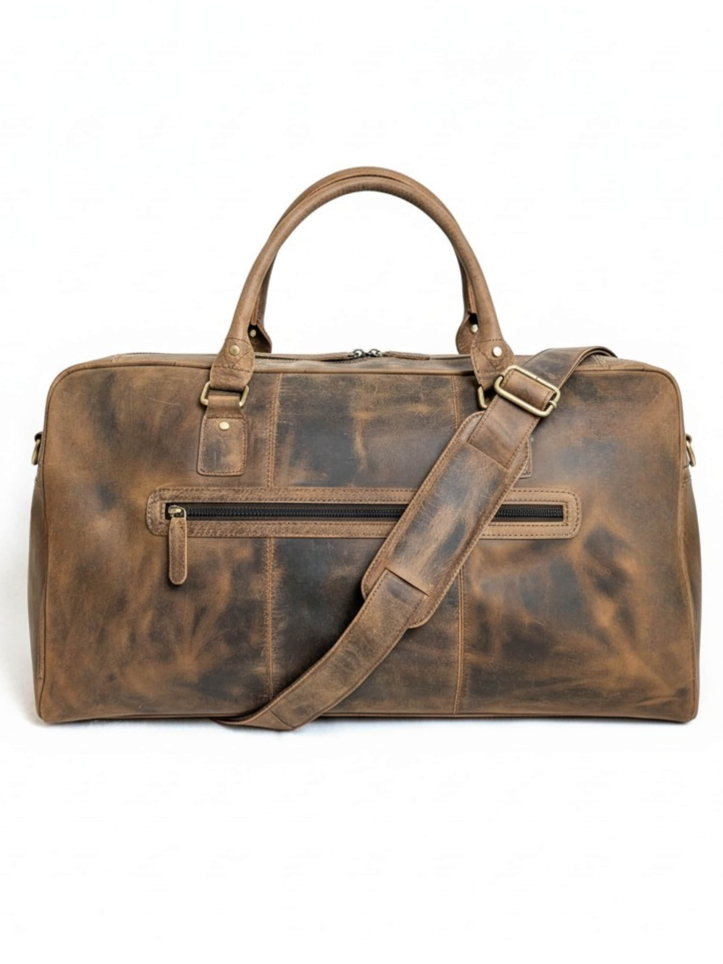 Ella Eisvogel Weekender in Brown: front