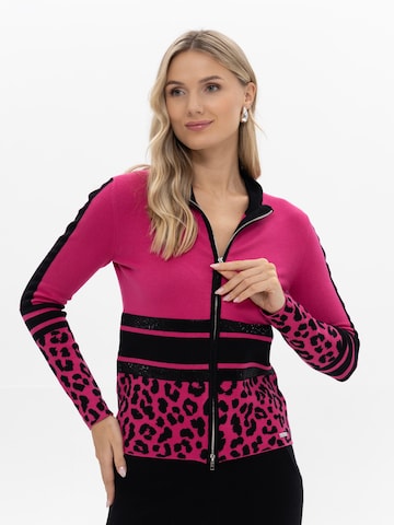 Passioni Knit Cardigan in Pink: front