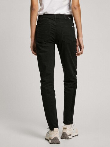 Coupe slim Pantalon 'Thelma' Pepe Jeans en noir