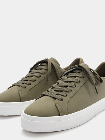 Pull&Bear Platform trainers in Green