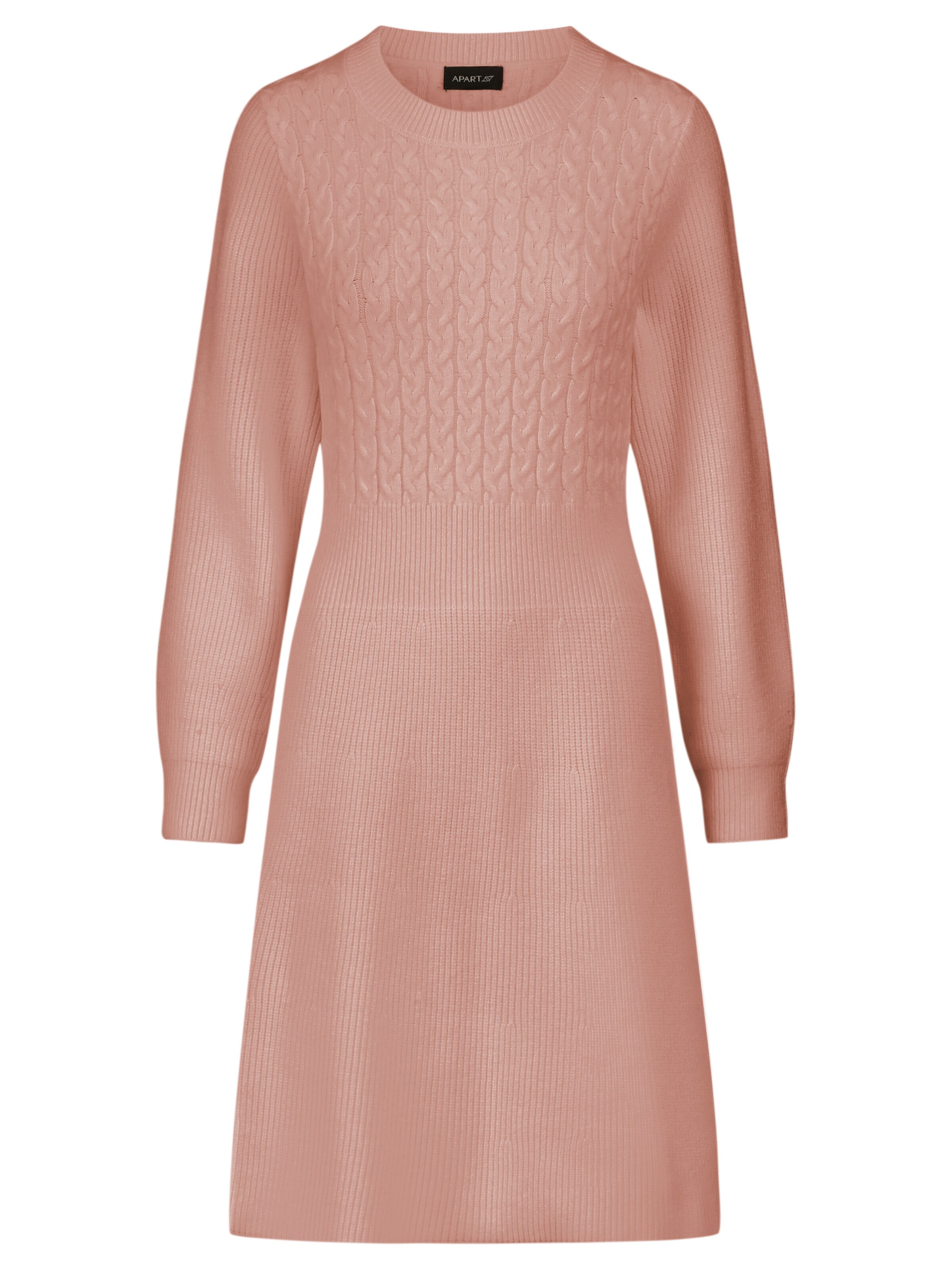 APART Knitted dress in Pink: front