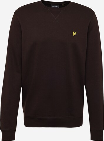 Lyle & Scott Μπλούζα φούτερ σε καφέ: μπροστά