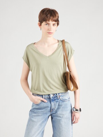 QS Shirt in Groen: voorkant